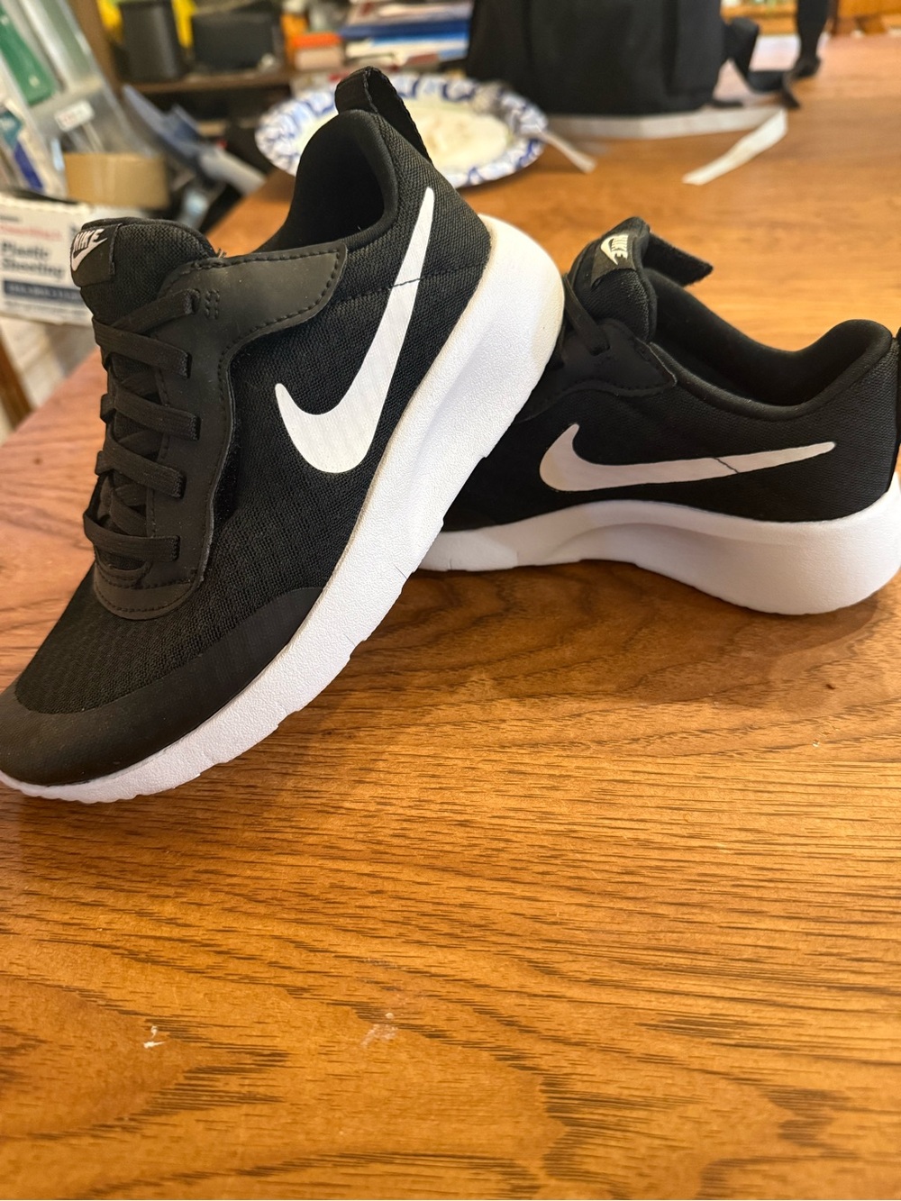 Nike Kids Black and White Lightweight Sneakers